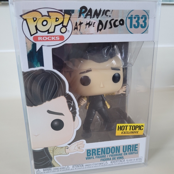FUNKO POP ROCKS Panic At The Disco Brendon Urie Figure 133  w/ Box & Cover - Picture 13 of 13